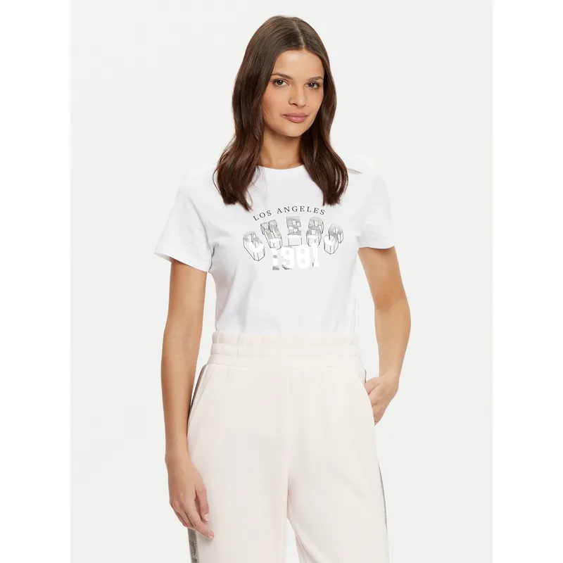 Guess T-Shirt V5RI06 I3Z14 Λευκό Regular Fit