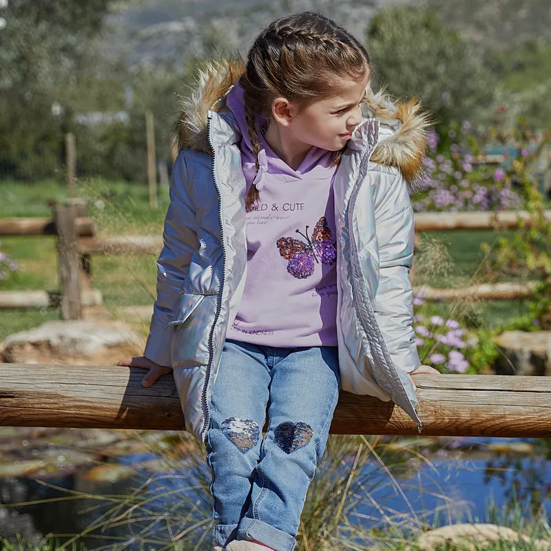 Ελαστικό τζην παντελόνι με λάστιχο για κορίτσι | ΜΠΛΕ ΤΖΗΝ