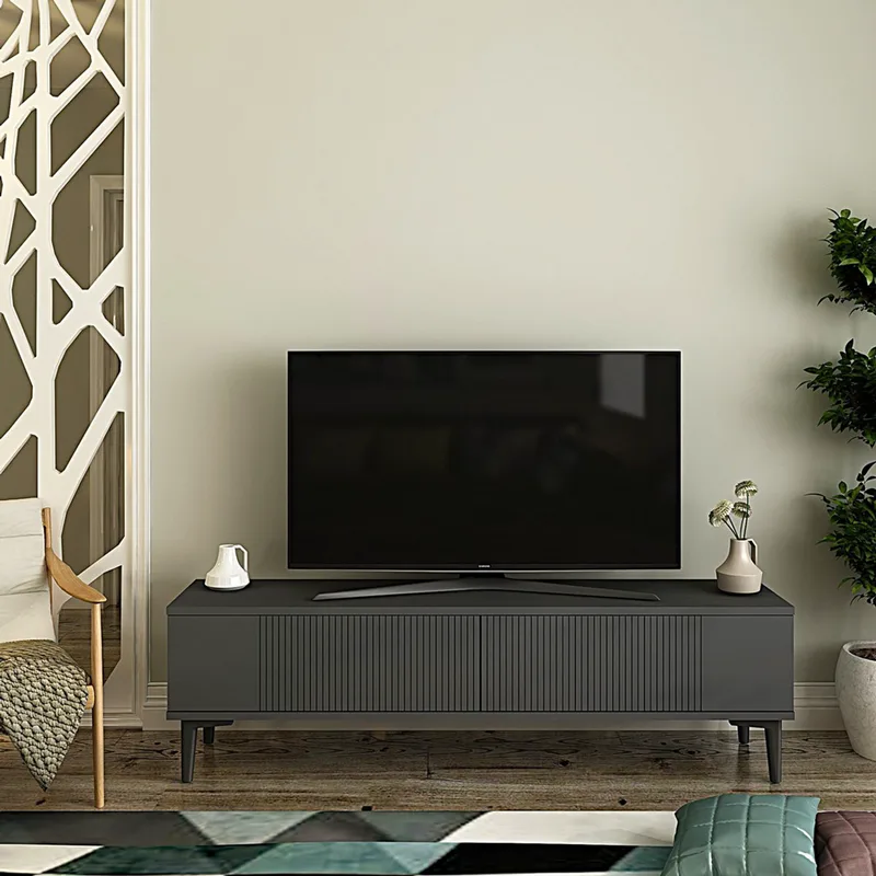Έπιπλο Τηλεόρασης Corsa 120 - Anthracite 555Chm1131 (120x40,5x32 cm)