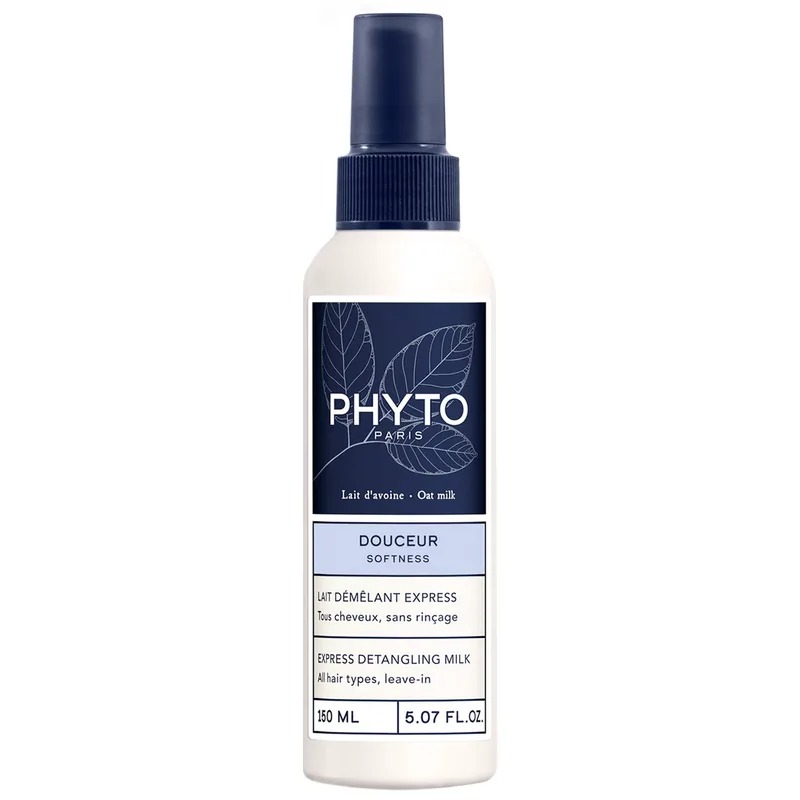 Phyto Douceur Softness Express Detangling Leave-in Milk for All Hair Types 150ml,Γαλάκτωμα Μαλλιών Leave-in για Λάμψη & Μείωση του Φριζαρίσματος, Κατάλληλο για Όλη την Οικογένεια