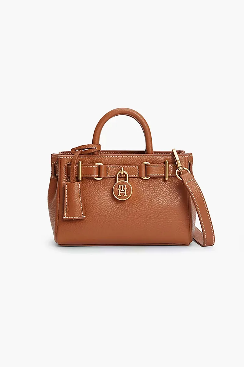 Tommy Hilfiger γυναικεία τσάντα tote με μεταλλικό λογότυπο "American Icon" - AW0AW18167 Ταμπά