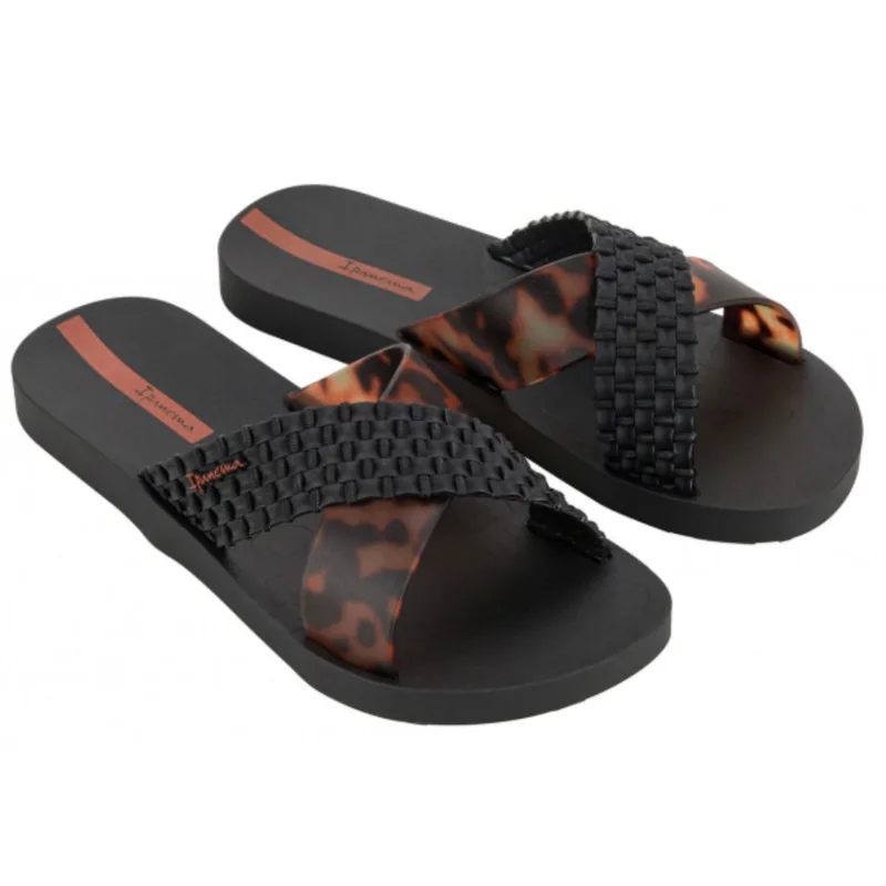 Σαγιονάρες γυναικείες | Ipanema | Sense Slide Fem | 780-25325 | Black/Tortoiseshell | (27214-BC402)