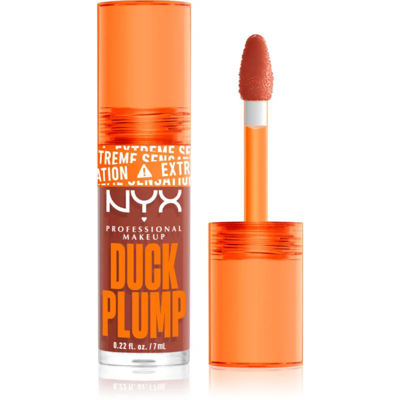 NYX Professional Makeup Duck Plump λιπ γκλος για αύξηση του αποτελέσματος απόχρωση 05 Brown Applause 7 ml