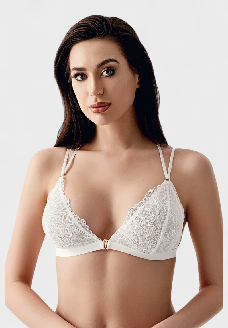 Δαντελένιο Σουτιέν Brallet B Cup New Bra Εκρού NB8326-1-Εκρού