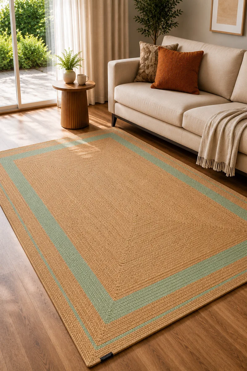 Χαλι Απο Γιουτα Grande Aqua Guy Laroche 230Cm 230x160x0cm Μονόχρωμο