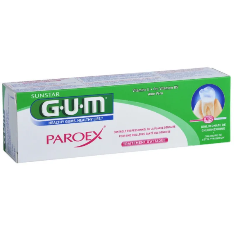 Gum Paorex Anti-Plaque Gel Toothpaste 75ml