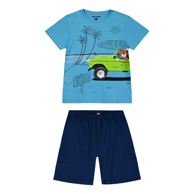 Παιδική πιτζάμα 2 τεμάχια με τύπωμα για αγόρι | ΜΑΡΕΝ