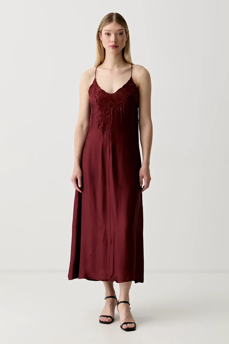 Hoss Intropia φόρεμα lingerie από βισκόζη