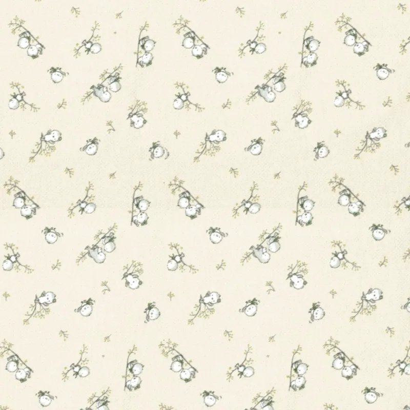Πάνα Χασές Bebe Φανελένια 80x80εκ. Birds 16 Ecru DimCol (Ύφασμα: Φανέλα, Χρώμα: Εκρού ) - DimCol - 1914553608601678