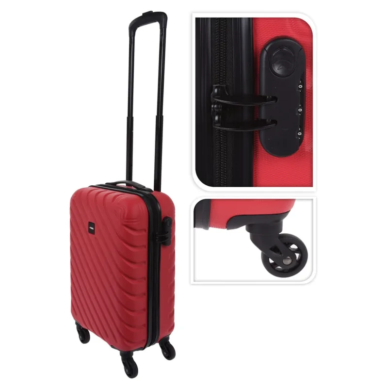 ProWorld Βαλίτσα Diamond Design 28 L Ζεστό Κόκκινο