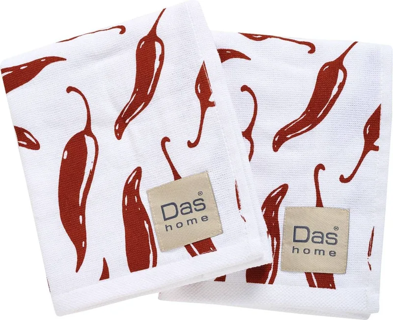 ΠΕΤΣΕΤΕΣ ΚΟΥΖΙΝΑΣ DAS HOME KITCHEN LINE 0736 BORDEAUX/WHITE 2ΤΜΧ 40Χ60CM