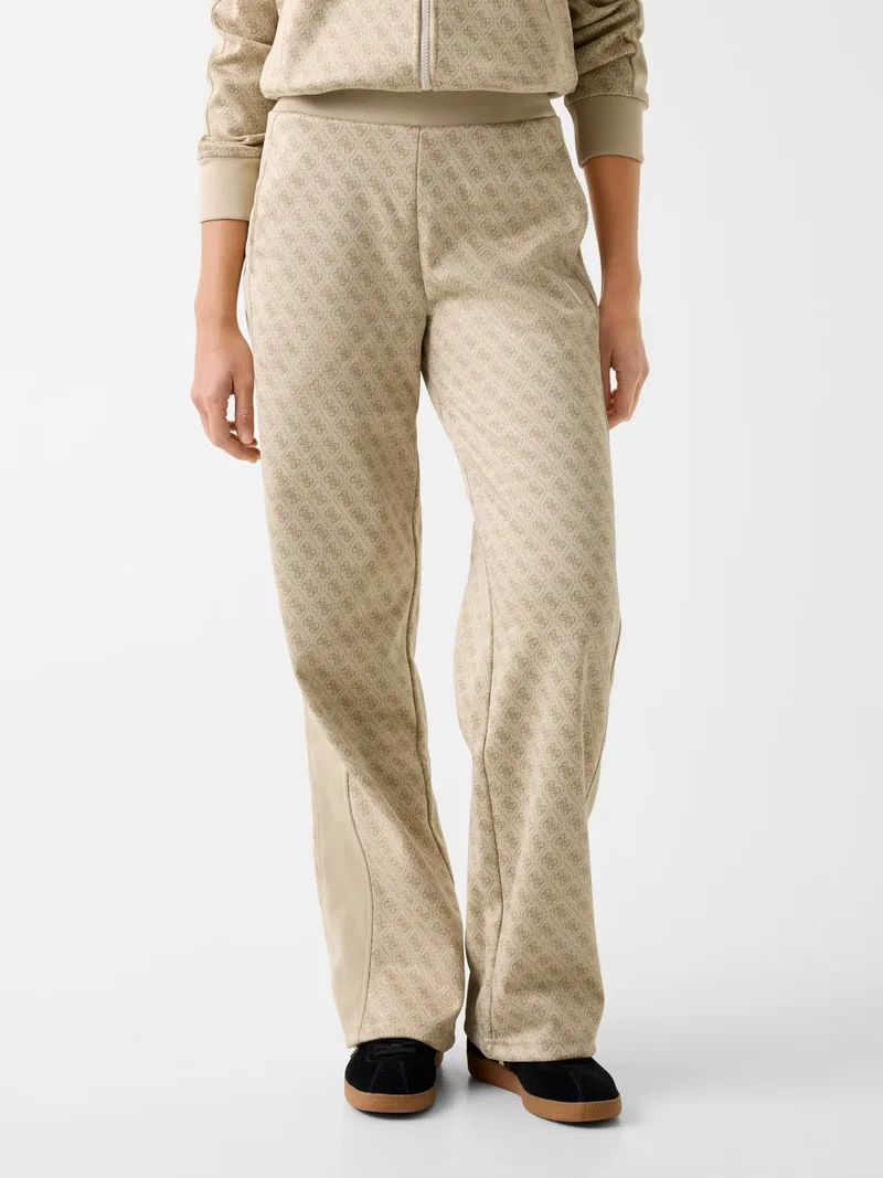 Guess Γυναικείο Παντελόνι Maya 4g Wide Leg V6RB09K2042-FNN0 Μπεζ