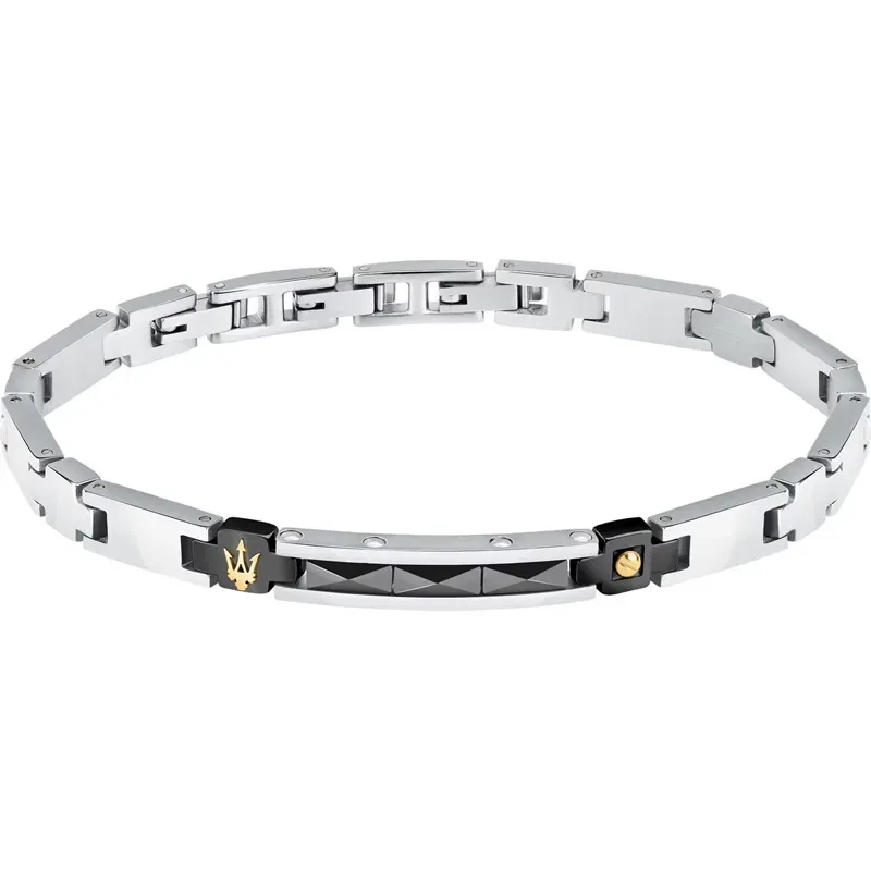 Ανδρικό βραχιόλι Maserati Ceramic Stainless Steel JM224ATZ35 JM224ATZ35 Ατσάλι