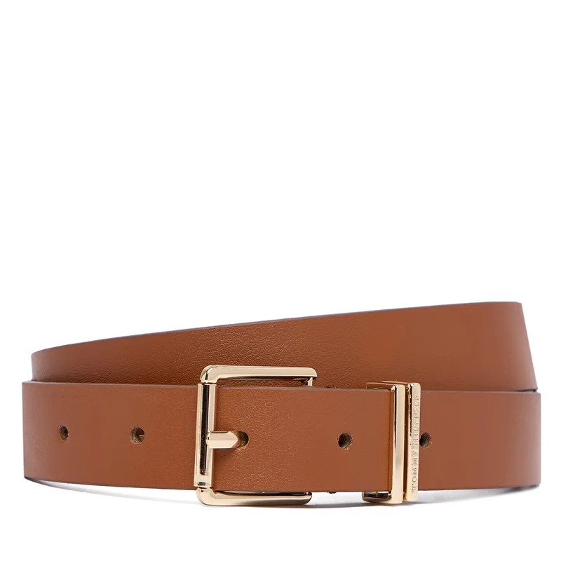 Ζώνη Tommy Hilfiger Th Square 2.5 AW0AW18692 Καφέ