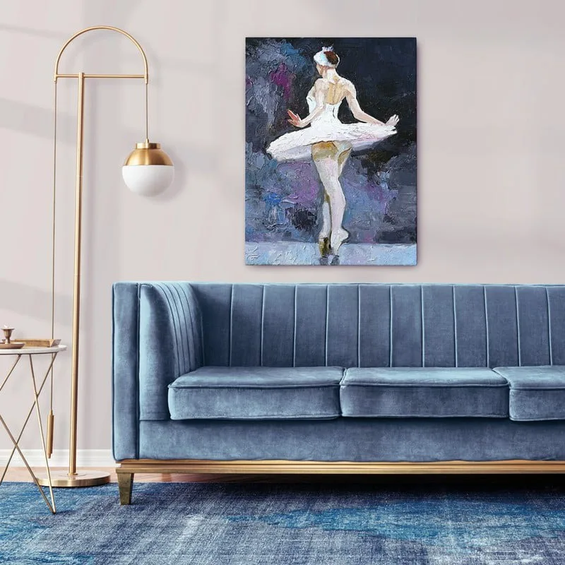 Πινακας σε καμβά BLUE TONES BALLERINA
