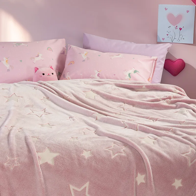 Κουβέρτα Fleece Μονή 160X220 Nef Nef Starlight Ροζ (160x220)