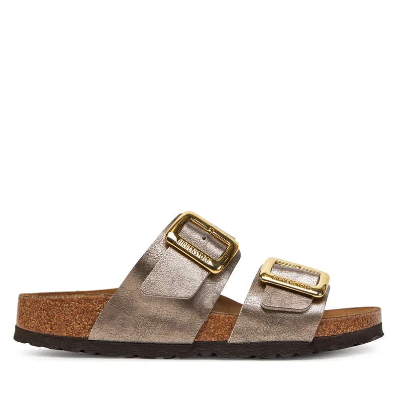 Παντόφλες Birkenstock Sydney Cushion Buckle 1029372 Χρυσό