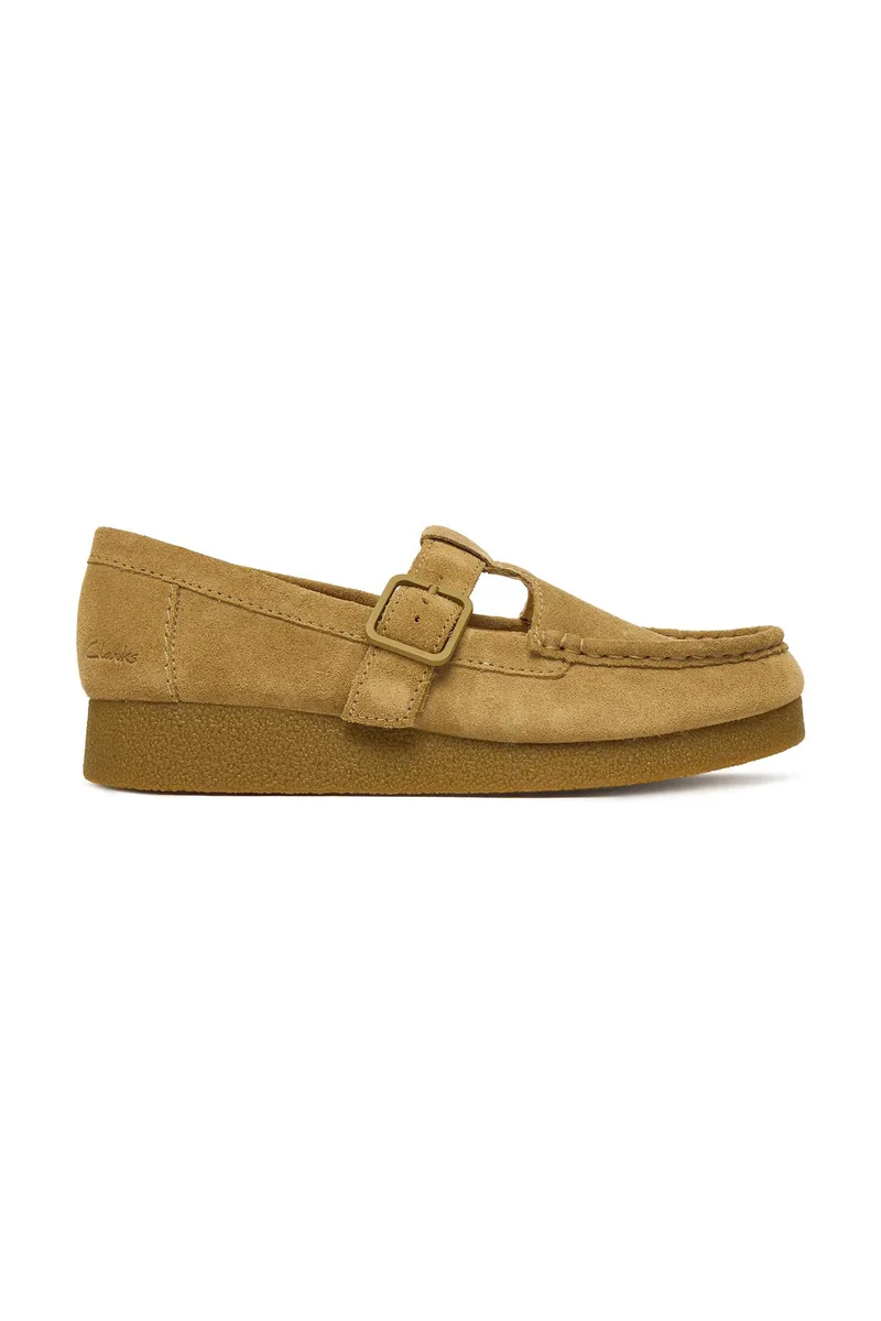 Clarks γυναικεία loafers "WallabeeEVOBar" - 26183152 Καμηλό