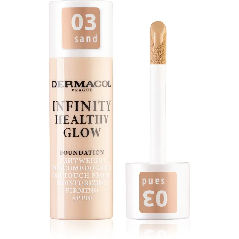 Dermacol Infinity Healthy Glow υγρό μεικ απ SPF 10 απόχρωση 03 Sand 20 γρ