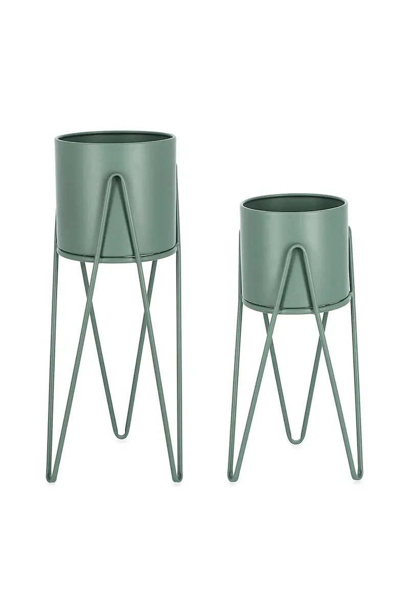 Σετ γλάστρες με στήριγμα Bizzotto Madelyn 23,5 × 53/57 / 21,5 × 42/46 cm 2-pack
