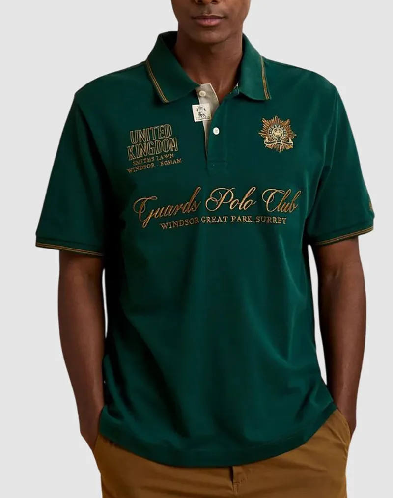LA MARTINA ΜΠΛΟΥΖΑ ΠΟΛΟ ΚΜ MAN S/S POLO PIQUET VISIBLE ST 3LMMCPG32-03183 Green