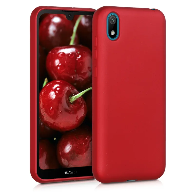 KW Θήκη Σιλικόνης Huawei Y5 2019 - Metallic Dark Red (50749.36)