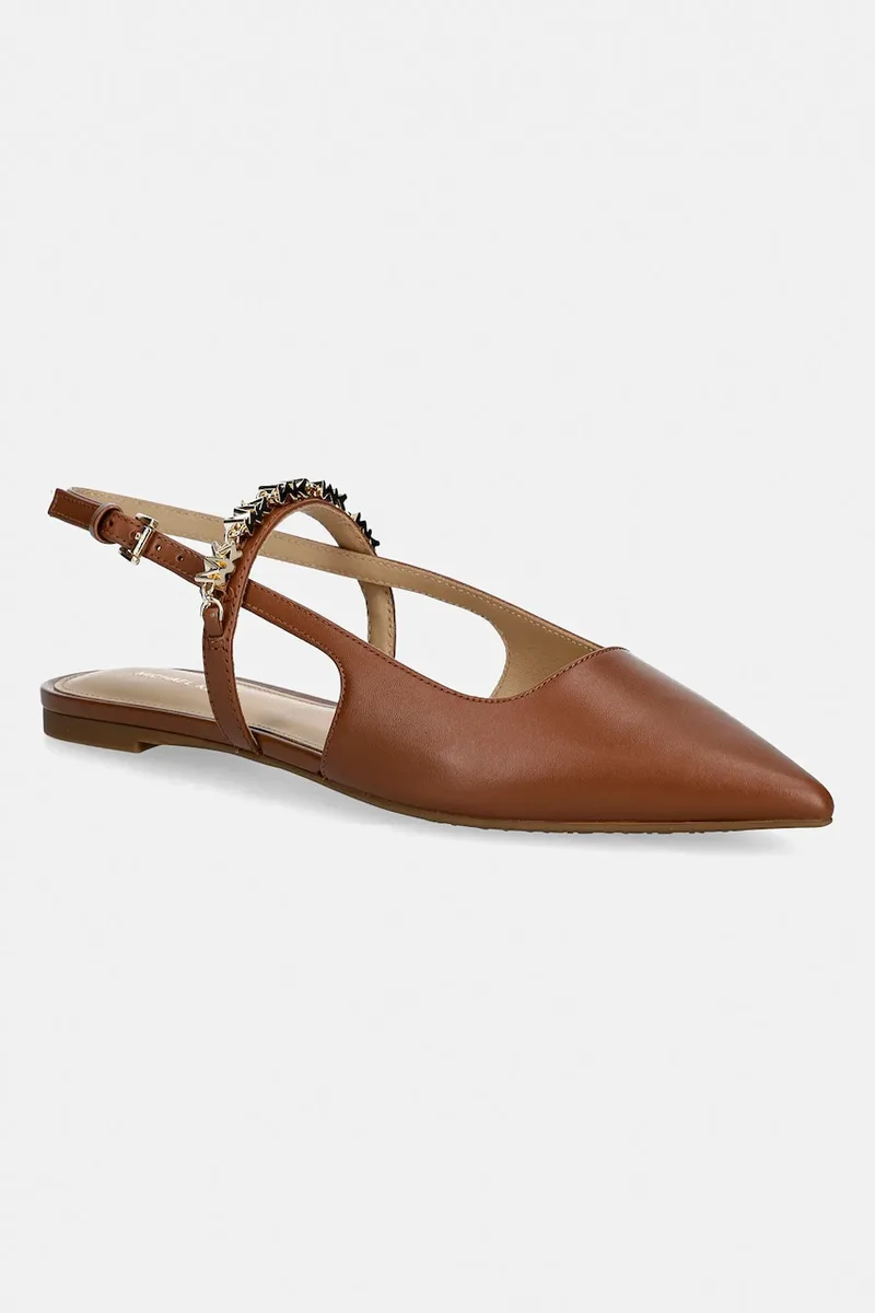 Δερμάτινες μπαλαρίνες MICHAEL Michael Kors Dina Flex Sling Flat