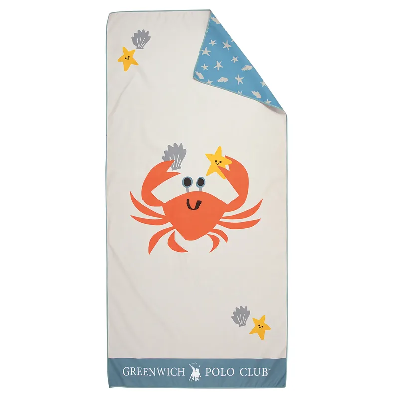 Greenwich polo club junior πετσετα θαλασσησ 70χ140 4080 blue, grey