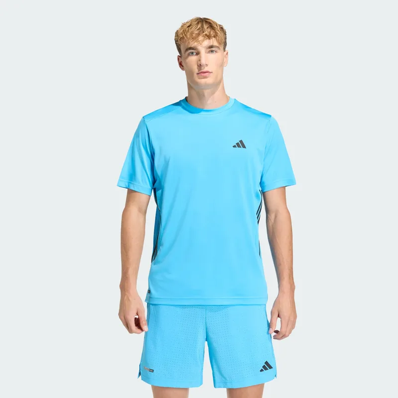 adidas Tech Essentials Workout 3 Stripes Ανδρικό T-Shirt (9000267797_93100)