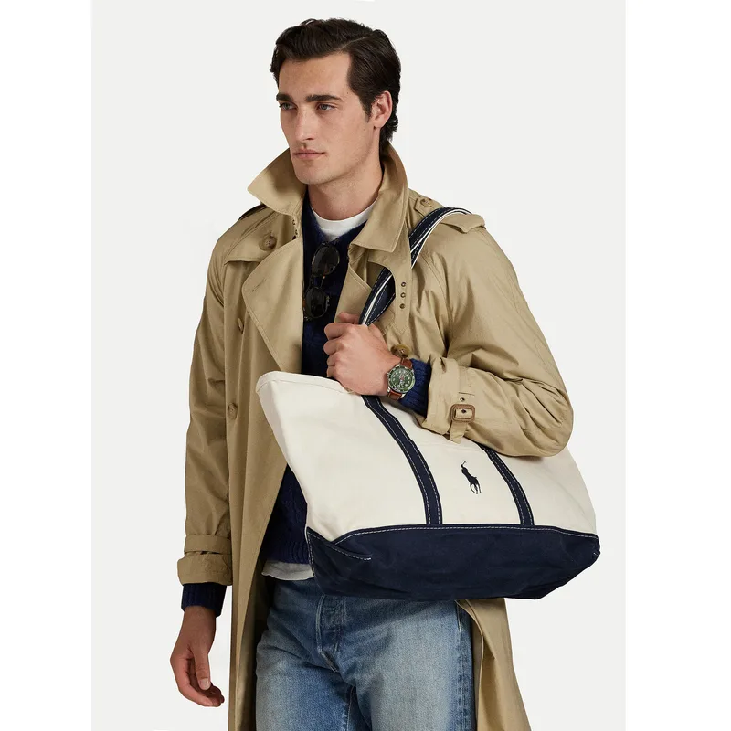 Τσάντα Polo Ralph Lauren 405P02124001 Κρεμ
