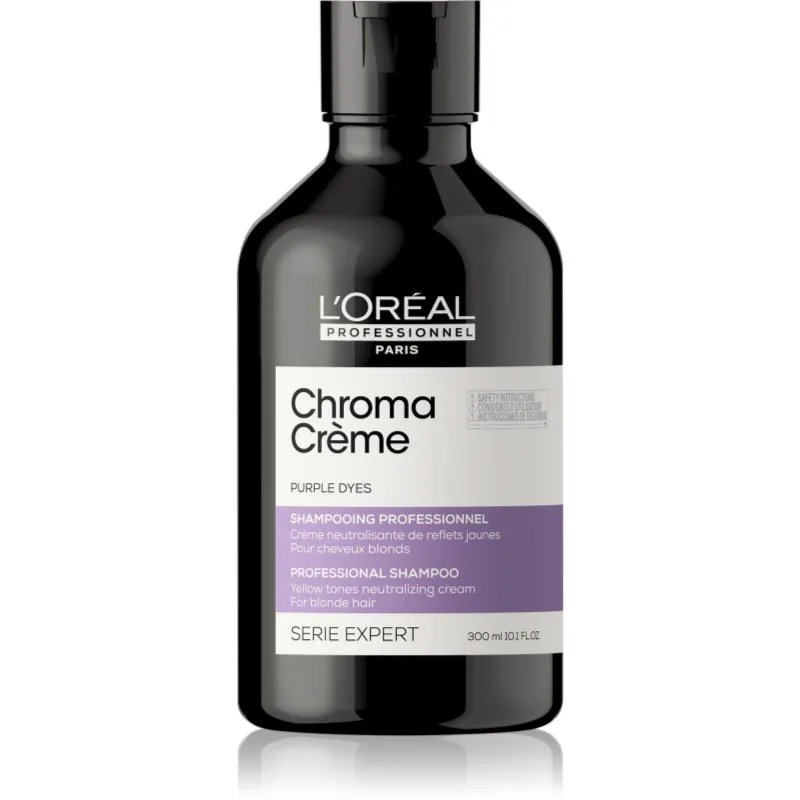 L’Oréal Professionnel Serie Expert Chroma Crème σαμπουάν που εξουδετερώνει τους κίτρινους τόνους για ξανθά μαλλιά 300 ml