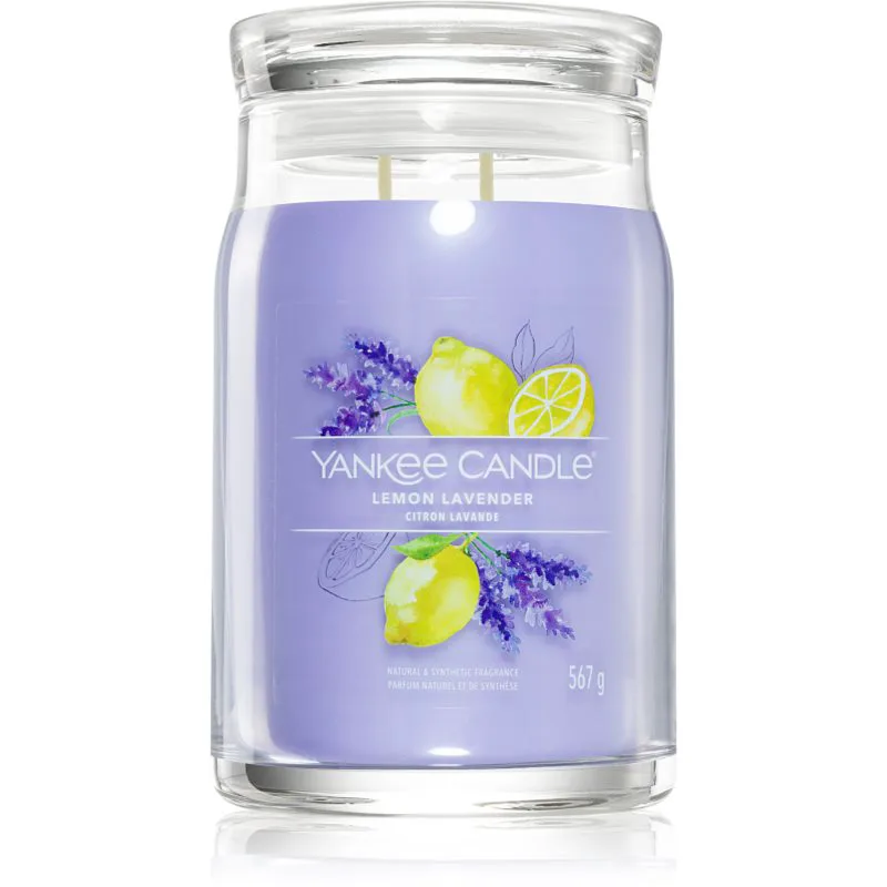 Yankee Candle Lemon Lavender αρωματικό κερί Signature 567 γρ