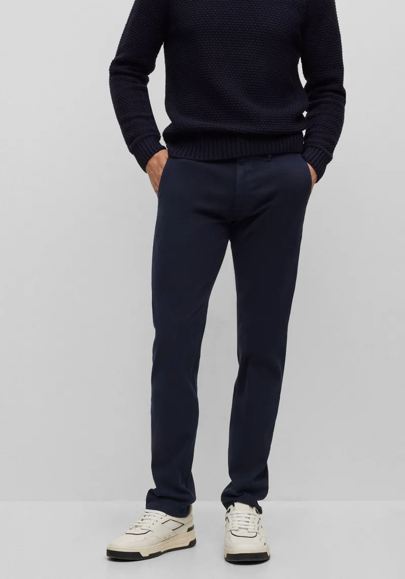 BOSS Υφασμάτινο Παντελόνι της σειράς Chino - 50495292 404 Dark Blue