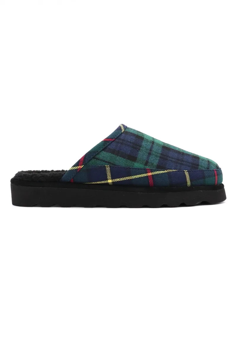 RALPH LAUREN ΠΑΠΟΥΤΣΙΑ ΠΑΝΤΟΦΛΕΣ REACE SCUFF-DS-SLIP ΚΑΡΩ ΜΠΛΕ-ΠΡΑΣΙΝΟ
