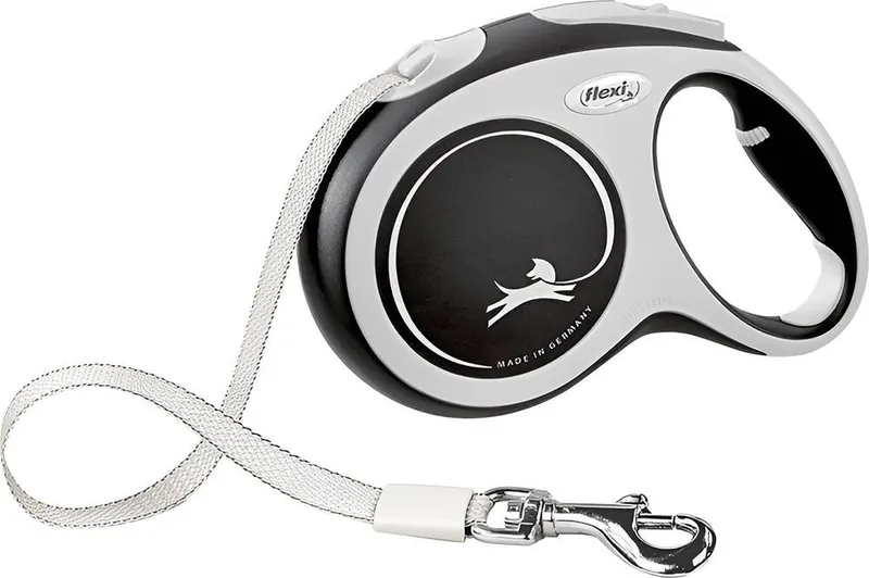 ΟΔΗΓΟΣ FLEXI COMFORT TAPE LEAD ΜΑΥΡΟ MEDIUM 5M ΕΩΣ 25KG