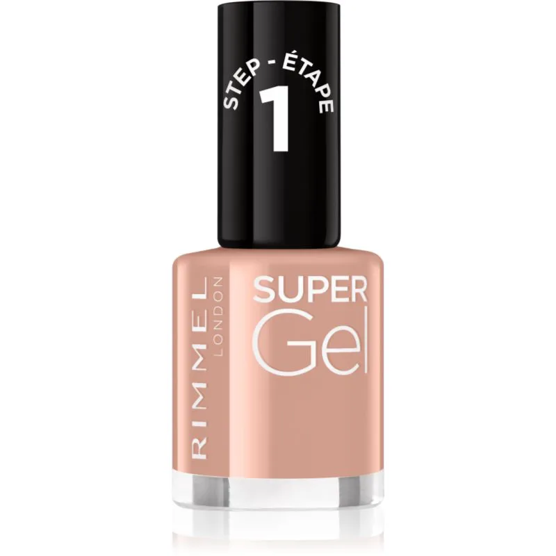 Rimmel Super Gel τζελ βερνίκι νυχιών χωρίς τη χρήση των UV/LED λαμπτήρων απόχρωση 022 Shamelessly 12 ml