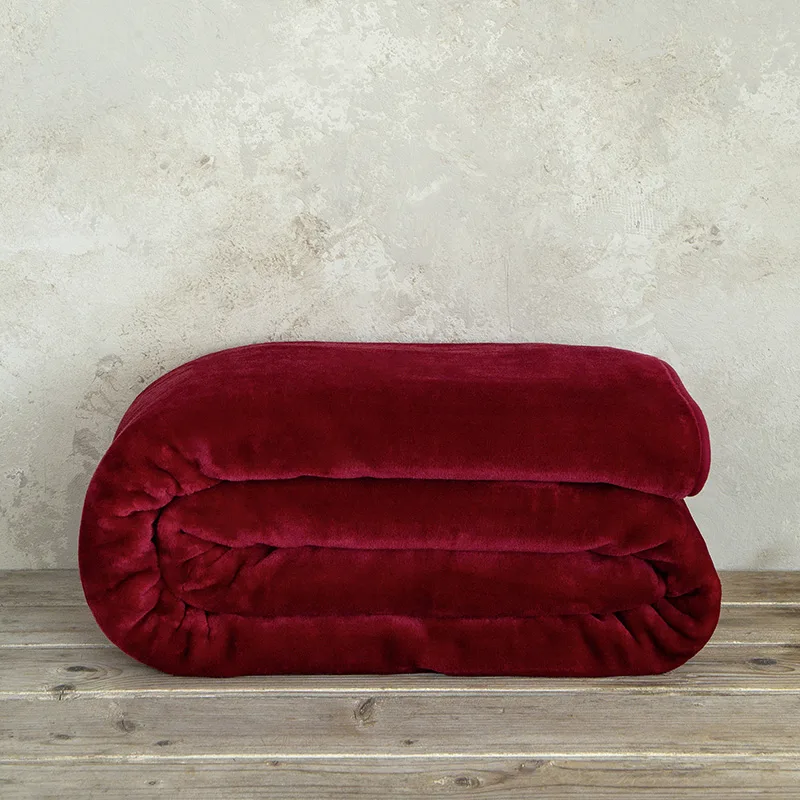 Κουβέρτα Βελουτέ Υπέρδιπλη 220X240 Nima Coperta Red (220x240)