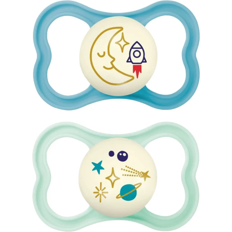 MAM Air Night 16m+ πιπίλα Turquoise/ Mint 2 τμχ