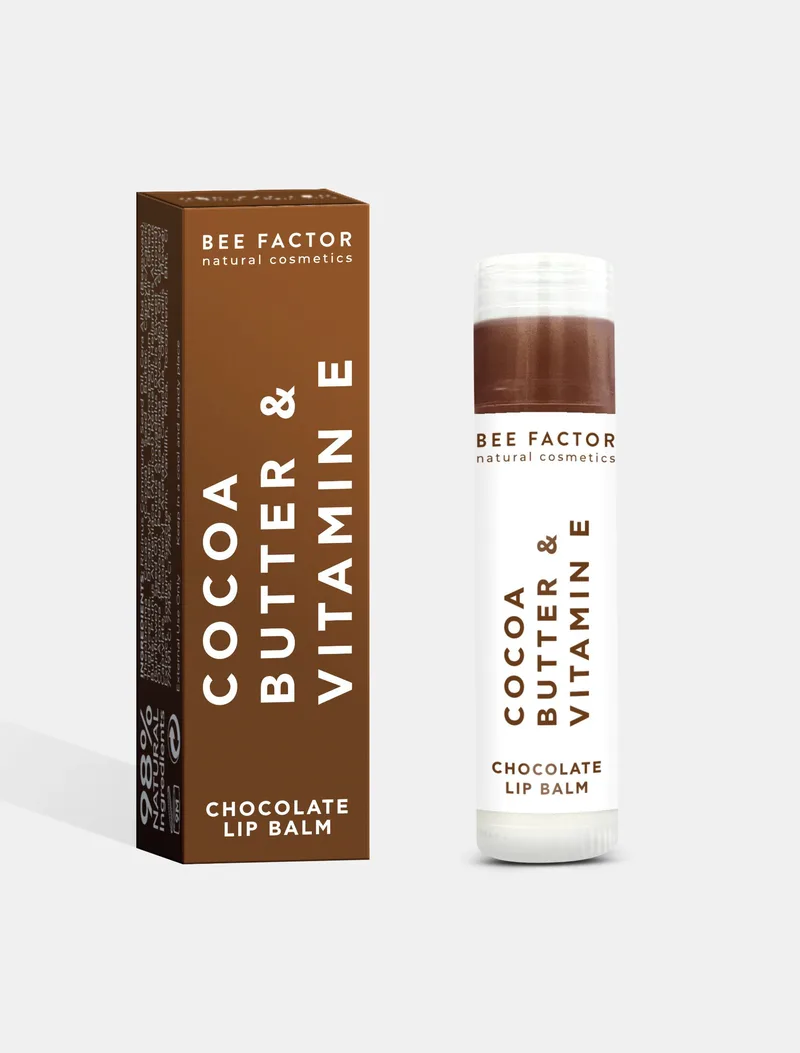 Bee Factor Lip Balm Chocolate με Βούτυρο Κακαό & Βιταμίνη Ε 5ml