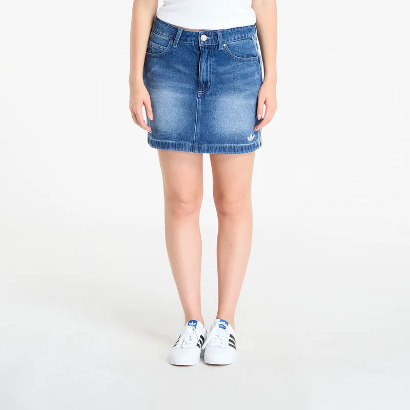 Φούστα adidas 3-Stripes Denim Mini Skirt Indigo Denim 36