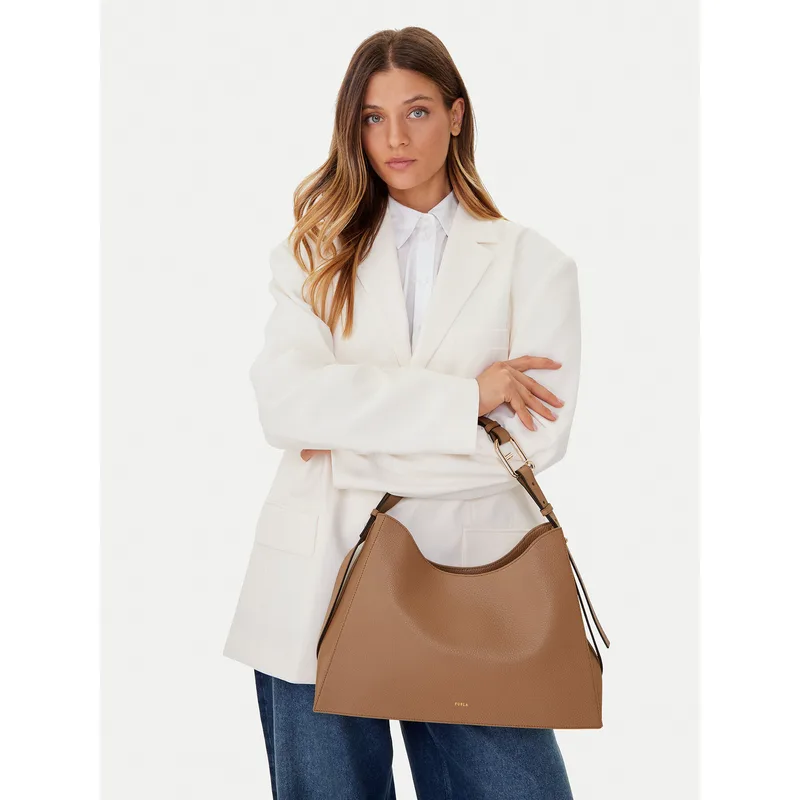 Τσάντα Furla Nuvola L Hobo WB01246 HSF000 CN 4489S 1007 Καφέ