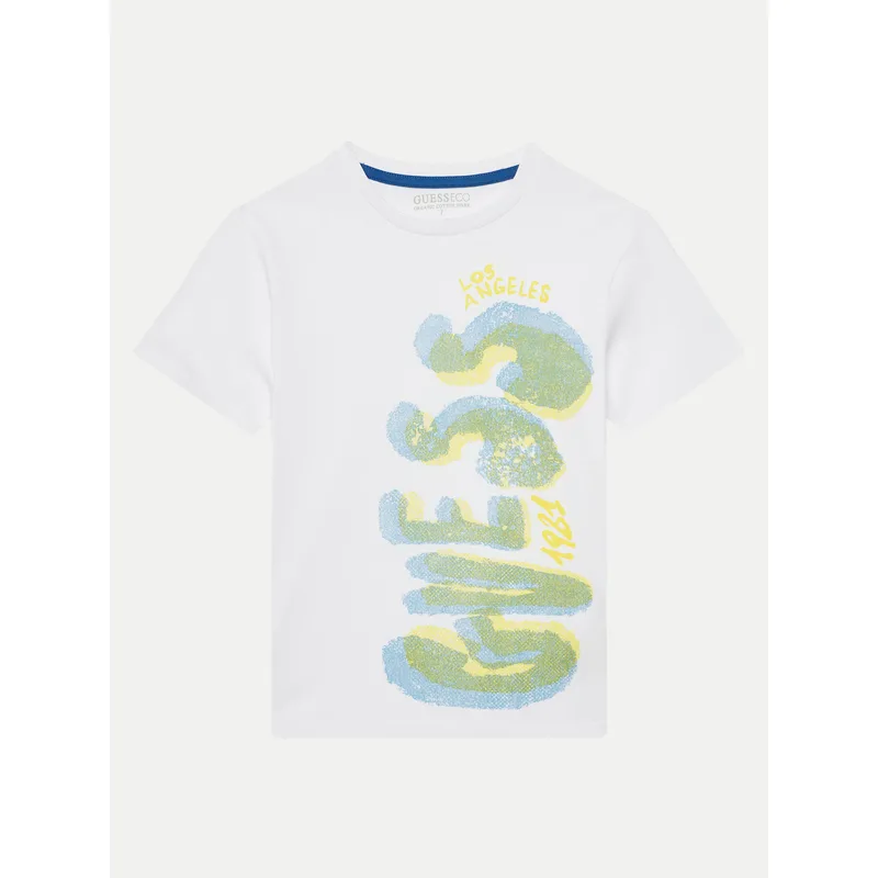 Guess T-Shirt L5GI12K8HM4 Λευκό Classic Fit