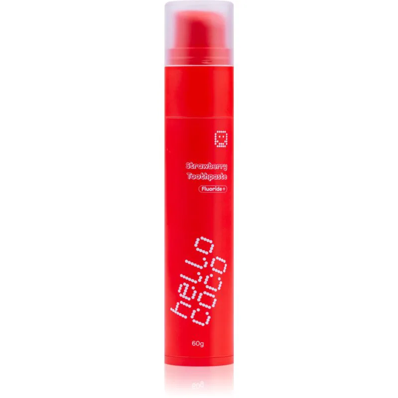 hello coco Toothpaste Strawberry φυσική οδοντόπαστα 60 γρ