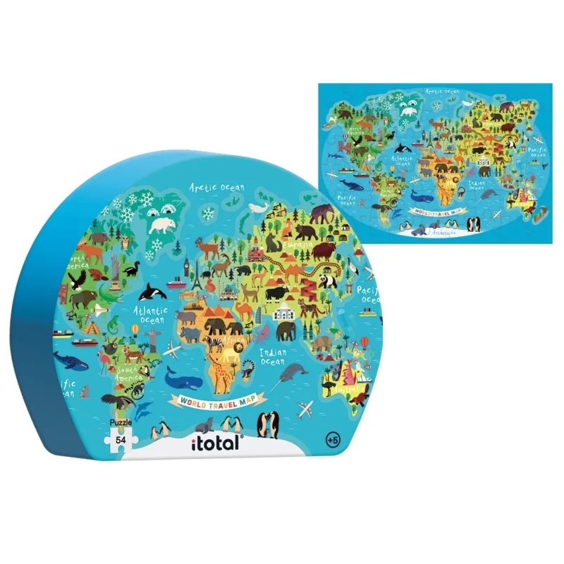 ΠΑΖΛ TRAVEL MAP 5+49pcs 45,5x31,5cm