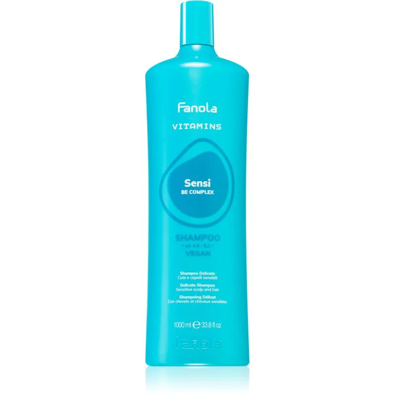 Fanola Vitamins Sensi Delicate Shampoo απαλό καθαριστικό σαμπουάν με καταπραϋντική δράση 1000 ml
