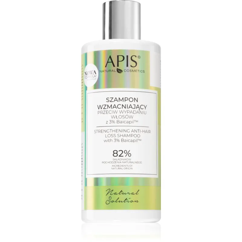 Apis Natural Cosmetics Natural Solution 3% Baicapil δυναμωτικό σαμπουάν κατά της τριχόπτωσης 300 ml