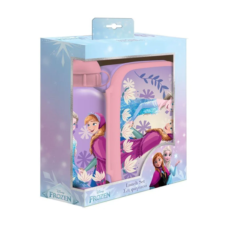 Σετ Φαγητού Disney Frozen Φαγητοδοχείο 800ml-Παγούρι Αλουμινίου 500ml