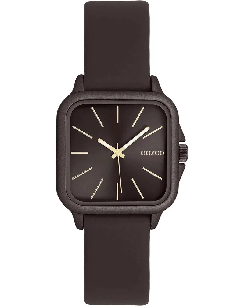 OOZOO Timepieces - C11669, Dark Brown case with Dark Brown Leather Strap