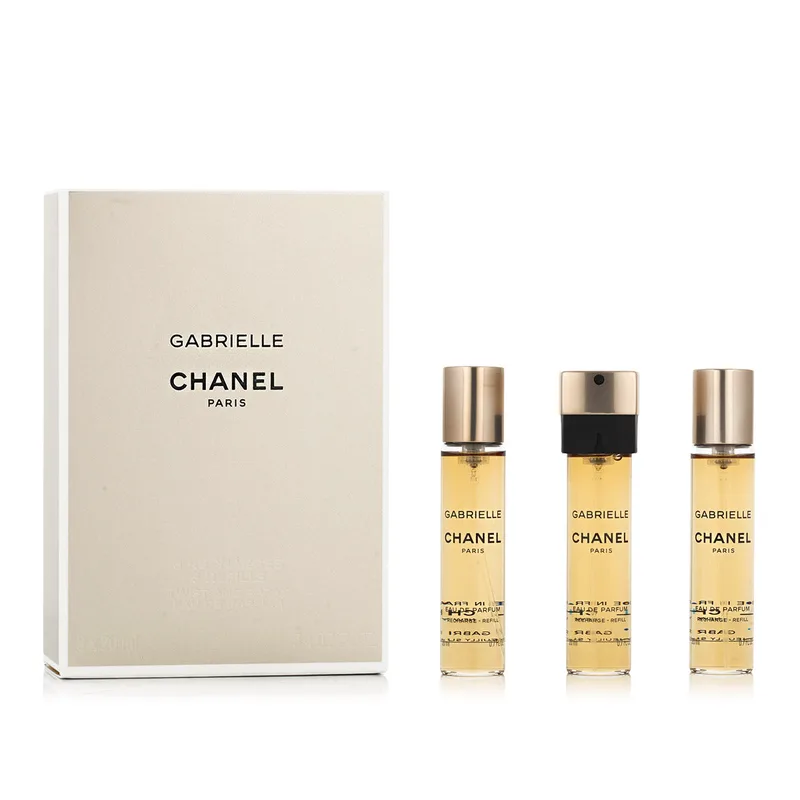 Chanel Gabrielle Eau de Toilette 3 x 20 ml Refill Pocket Mini Spray for Women 60 ml