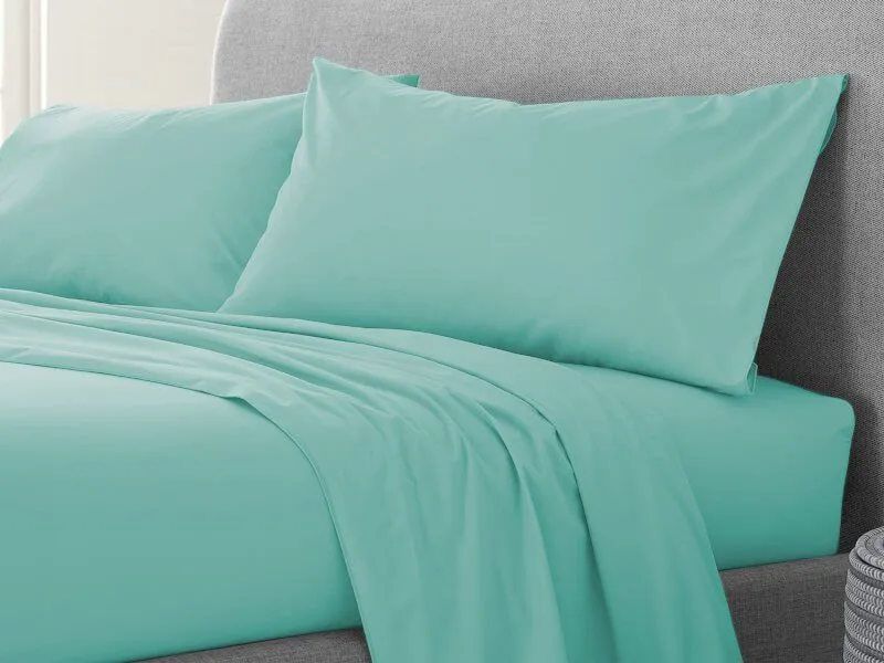 Σετ Μαξιλαροθήκες Μέντα 100% Cotton Reactive Γαρύφαλλο 2 Τεμαχίων 50x70
